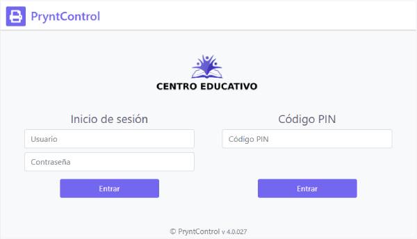 Logotipo en el panel inicial de las impresoras