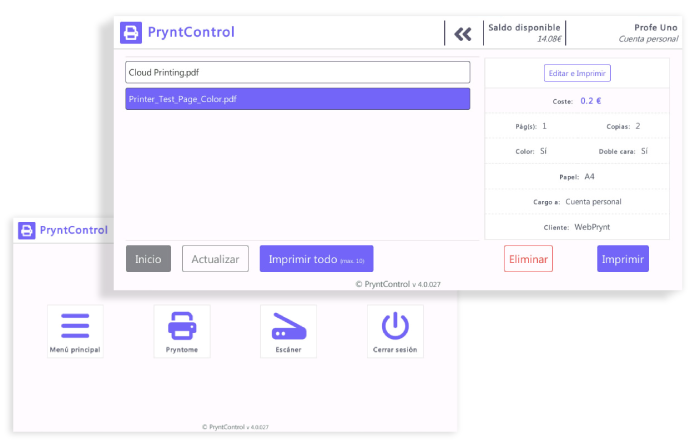 Impresión retenida PrynToMe